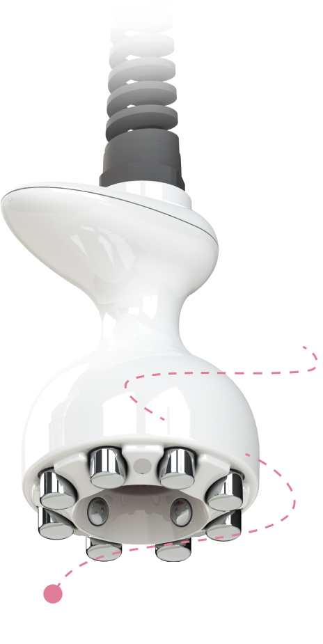 Venus Legacy 4D body applicator handpiece with multi-polar RF and VariPulse vacuum, Freeda Body Contour Clinic London